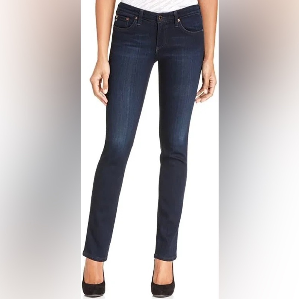 ag Adriano Goldschmied “the stilt” straight leg dark wash jeans size 29R - Picture 1 of 16